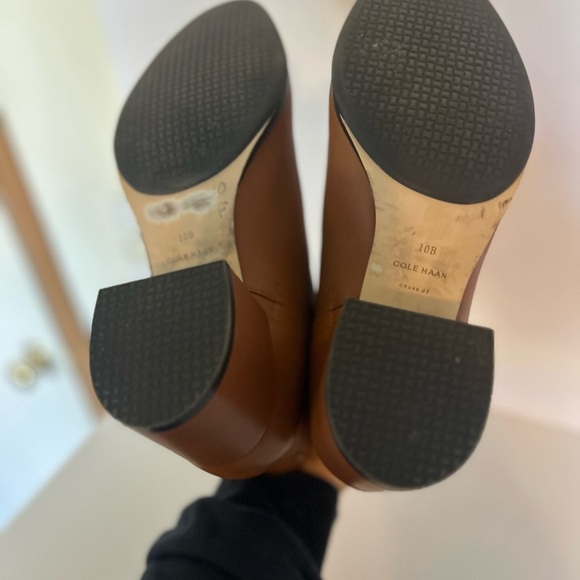 COLE HAAN Women Tan Grand Ambition Leather Bootie Size 10 - Picture 10 of 11
